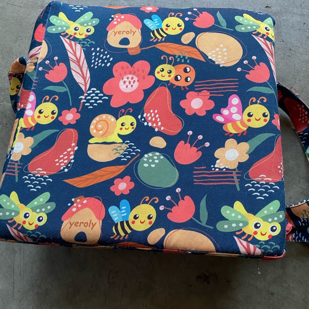 Toddler Colorful Insect Print booster Cushion